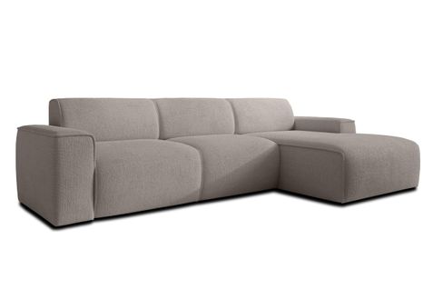 Canapé D'angle Droit En Tissu Didim 310/165/78 Cm - Beige