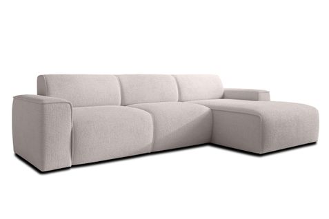 Canapé D'angle Droit En Tissu Didim 310/165/78 Cm - Taupe