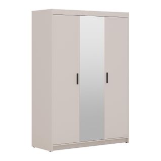 Armoire Avec Miroir 3 Portes Storicos Beige L.133 Cm - Design Moderne