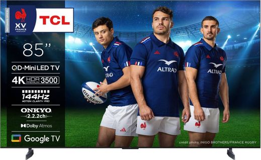 Tcl C855 Series 85c855 TV 2,16 M (85") 4k Ultra HD Smart TV Wifi Noir 3500 Cd/m²