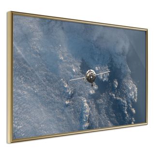 Affiche Murale Encadrée "farewell" 30 X 20 Cm Doré