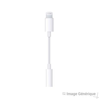 Adaptateur Lightning Vers Jack 3.5 - Blanc
