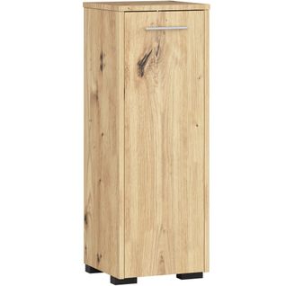 Armoire Salle De Bains Akord Fin Chêne Artisan 30 Cm 1 Porte 2 Étagères 30x30x85 Cm