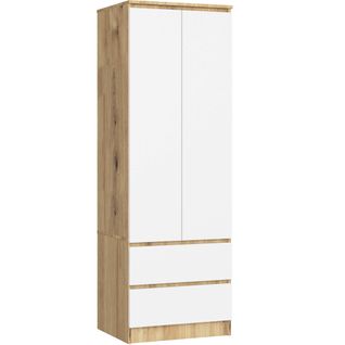 Akord Armoire Star Chêne Artisan/blanc 60x51x180