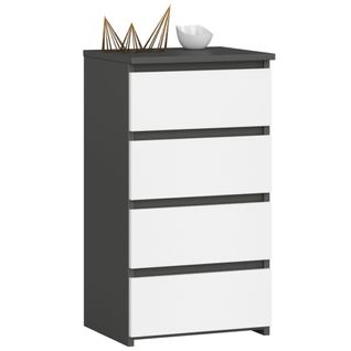 Akord Dressoir Bas Gris Graphite/blanc 40x35x74
