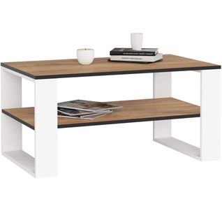 Akord Table Basse Alex Chêne Craft/blanc 92x53x45