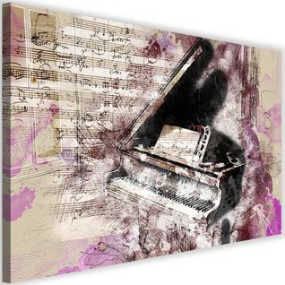 Tableau Abstraction Piano 120 X 80 Cm Beige