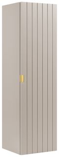 Meuble Colonne Suspendu De Salle De Bain Harmo 31 X 110 Cm Façade Rainuré Cachemire Semi-mat