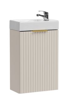 Ensemble Meuble Lave-mains Suspendu Adel Cachemire Avec Le Lavabo Fika 40 Cm