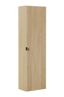 Meuble Colonne De Salle De Bain Suspendu Ovalia Chêne 40 X 140 Cm