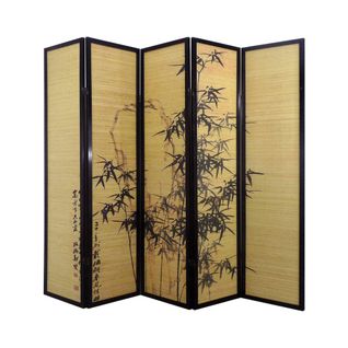 Paravent En Bois De 5 Pans, L200 X H176 X P2 Cm
