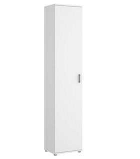 Armoire étroite, colonne Coloris Blanc - Longueur 39 X Profondeur 35 X Hauteur 190 Cm