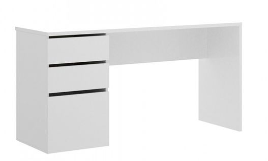 Bureau Réversible coloris blanc Brillant - longueur 139 X Profondeur 60 X Hauteur 75 Cm