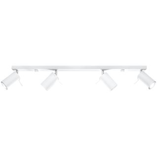 Plafonnier Acier Blanc Gu10 4 Ring Line