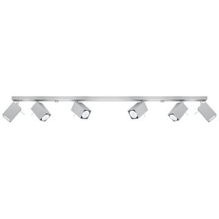 Plafonnier Acier Gris Gu10 6 Merida