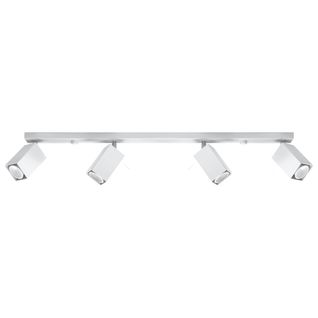 Plafonnier Acier Blanc Gu10 4 Merida Line