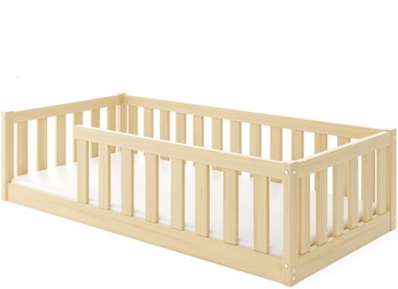 Lit Enfant Au Sol Bella 80x160 Cm - Gris