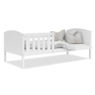 Lit Enfant Tom 90x190 Blanc - Blanc Livré Avec Sommiers