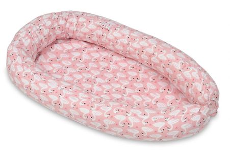 Cocon Gigoteuse Motif Cygnes - Rose