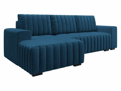 Canapé D'angle Convertible Columbus 154 - 240x140x85 Cm - Bleu