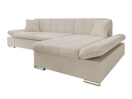 Canapé D'angle Comfivo 250, Brun Clair, Fonction De Couchage, 278x161x76cm, 129, 240