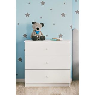 Commode 3 Tiroirs Babydream - Blanc