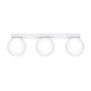 Plafonnier Acier Blanc G9 3 Yoli