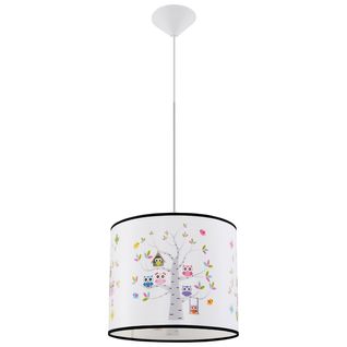Suspension Pvc Multicolore E27 1 Hibou 40