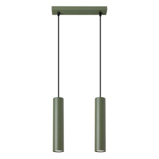 Suspension Acier Vert Olive Gu10 2 Lagos