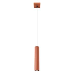 Suspension Acier Ocre Rouge Gu10 1 Lagos