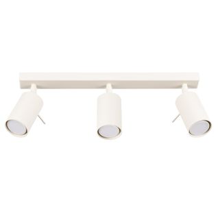 Plafonnier Acier Beige Gu10 3 Ring Line