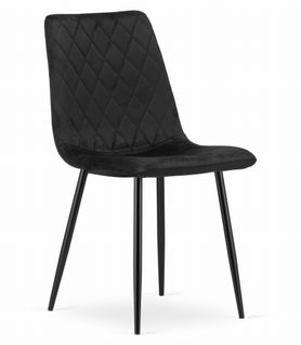 Chaise Turin - Velours Noir X 1 60x50x50