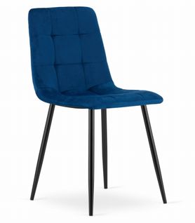 Chaise Kara - Velours Bleu Marine X 1 60x50x50