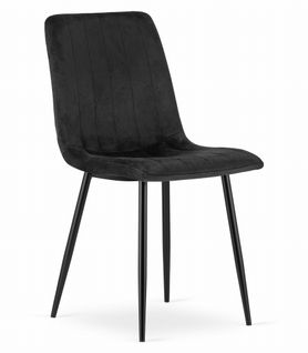 Chaise Lava - Velours Noir X 1 60x50x50