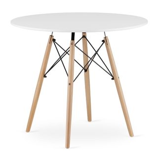 Table Todi Ronde 90 Cm - Blanc 98x99x9