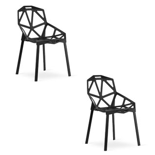 Chaise Essen - Noires X 2 61x50x50