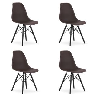 Chaise Osaka Café/pieds Noirs X 4 61x40x50