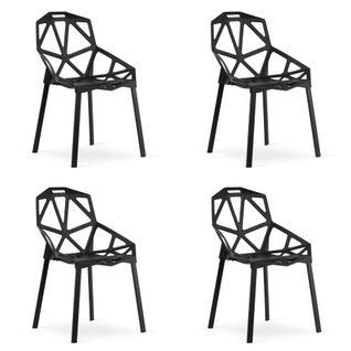 Chaise Essen - Noires X 4 63x56x64