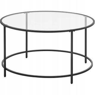 Table Basse Ronde En Verre 93x10x92
