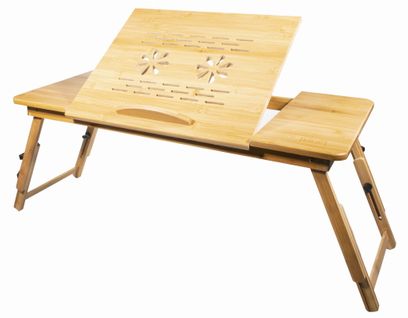 Table Pour Ordinateur Portable Bambou XL 73x37x7