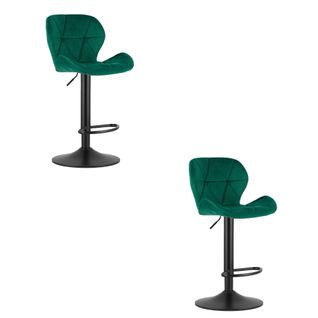 Hoker West - Velours Vert/base Noire X 2 50x48x45