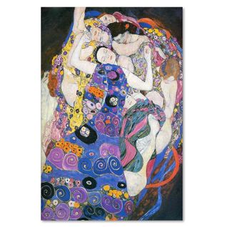 Tableau Image De Reproduction De G. Klimt - Vierges 40 X 60 Cm Bleu