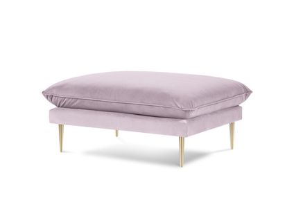 Pouf "vienna" En Velours Lavande