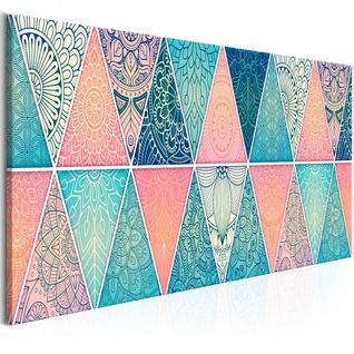 Tableau Zen Oriental Triangles (1 Part) Narrow 135x45 Cm