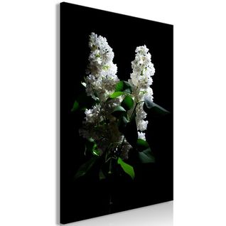 Tableau Fleurs Lilacs At Night (1 Part) Vertical 40x60 Cm