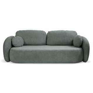 Canapé convertible 3 places OLIO tissu gris