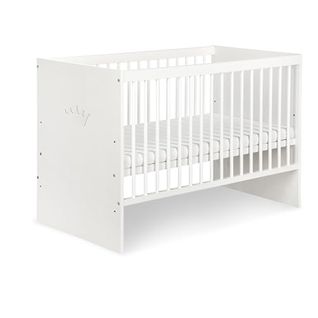 Tany Lit Bébé 120 X 60 Cm Avec Matelas Blanc Avec Couronne - Blanc