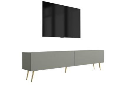 Meuble TV, Aloès, 170 X 52 X 32 Cm, Pieds Dorées