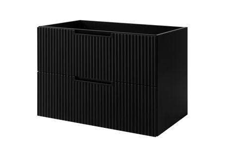 Meuble De Salle De Bain, Noir, 80 X 57 X 46 Cm