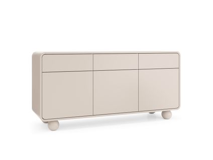 Buffet Avec 3 Portes Et 3 Tiroirs 160 X 75 X 39 Cm - Beige